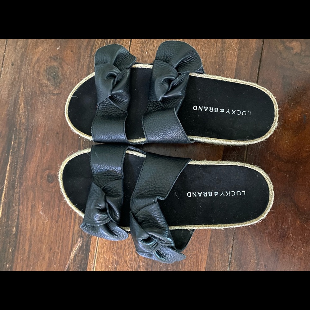 Lucky Brand Slide Espadrilles Sandals Size 7M